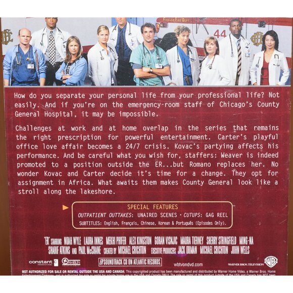 NOS ER: The Complete Ninth Season Widescreen DVD Box Set New Factory Sealed - Picture 7 of 7